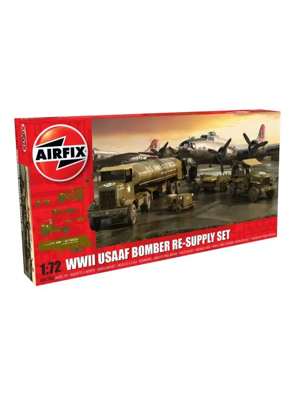 Airfix A06304 USAAF 8th Air Force Bomber Resupply 1/72 Scale Plastic Model Kit