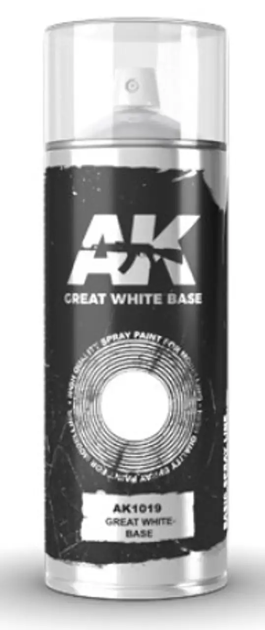 Great White Lacquer Base 150ml Spray AK Interactive
