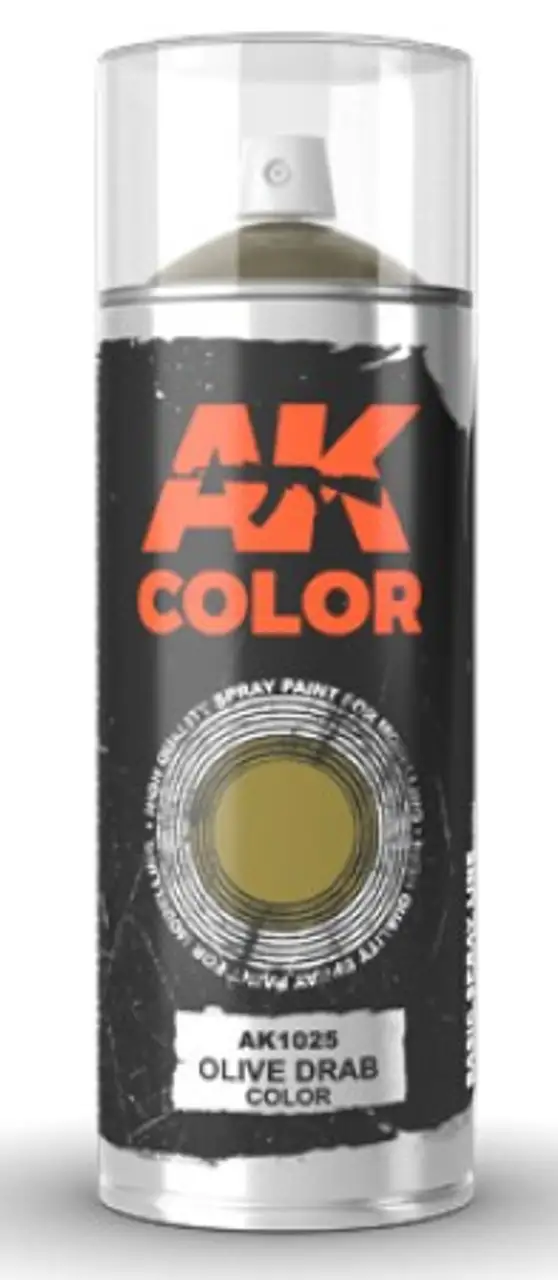 Olive Drab Lacquer Paint 150ml Spray AK Interactive
