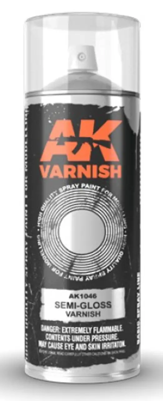 Semi-Gloss Lacquer Varnish 400ml Spray AK Interactive