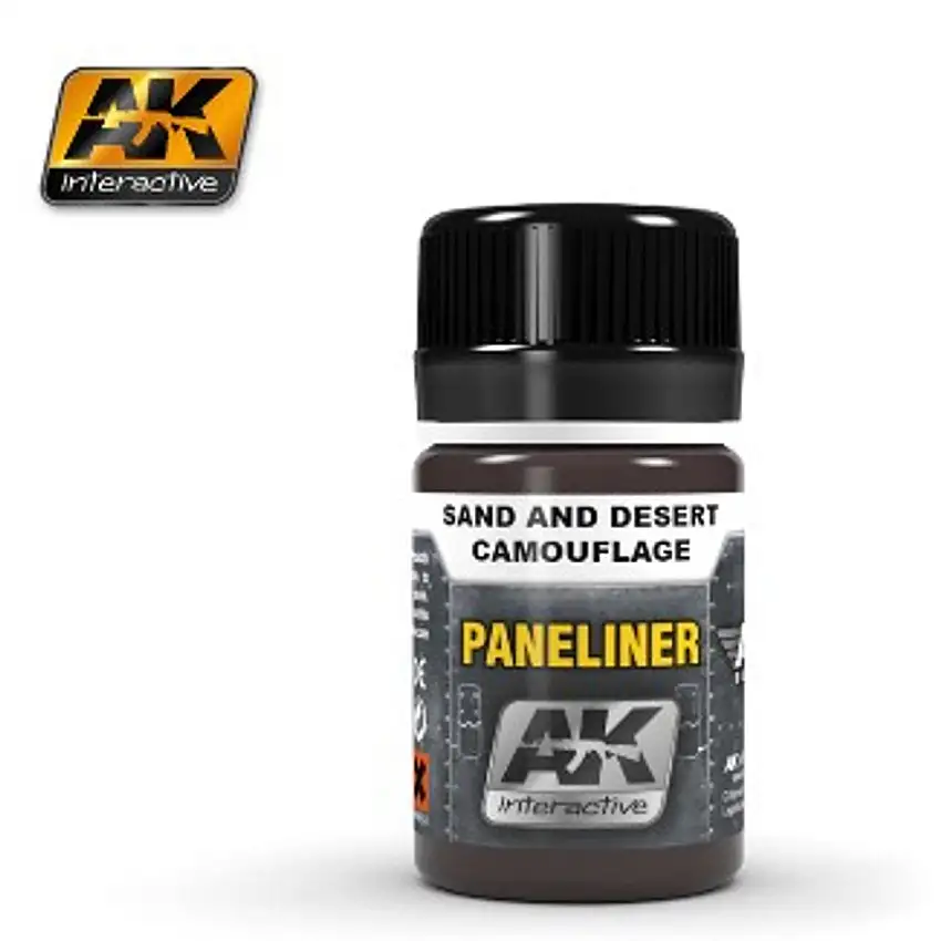 Air Series: Panel Liner for Sand & Desert Camouflage 35ml Enamel AK Interactive