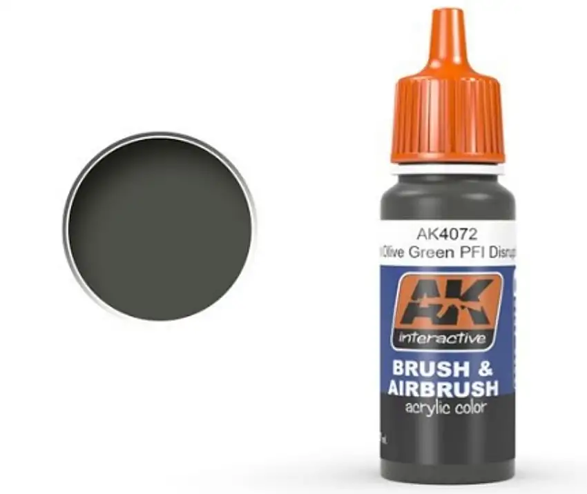 Khaki Green Acrylic Paint 17ml Bottle Ak Interactive