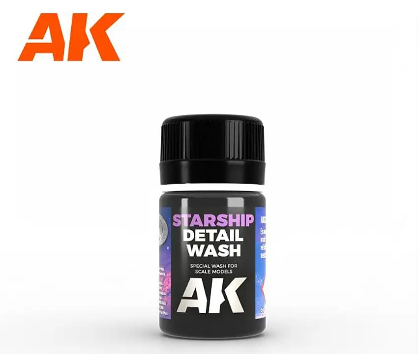 Starship Detail Wash Enamel 35ml Bottle AK Interactive
