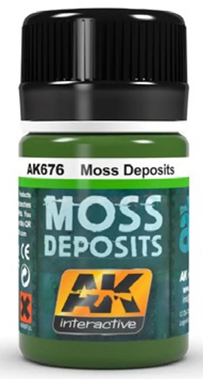Moss Deposit Enamel Paint 35ml Bottle AK Interactive