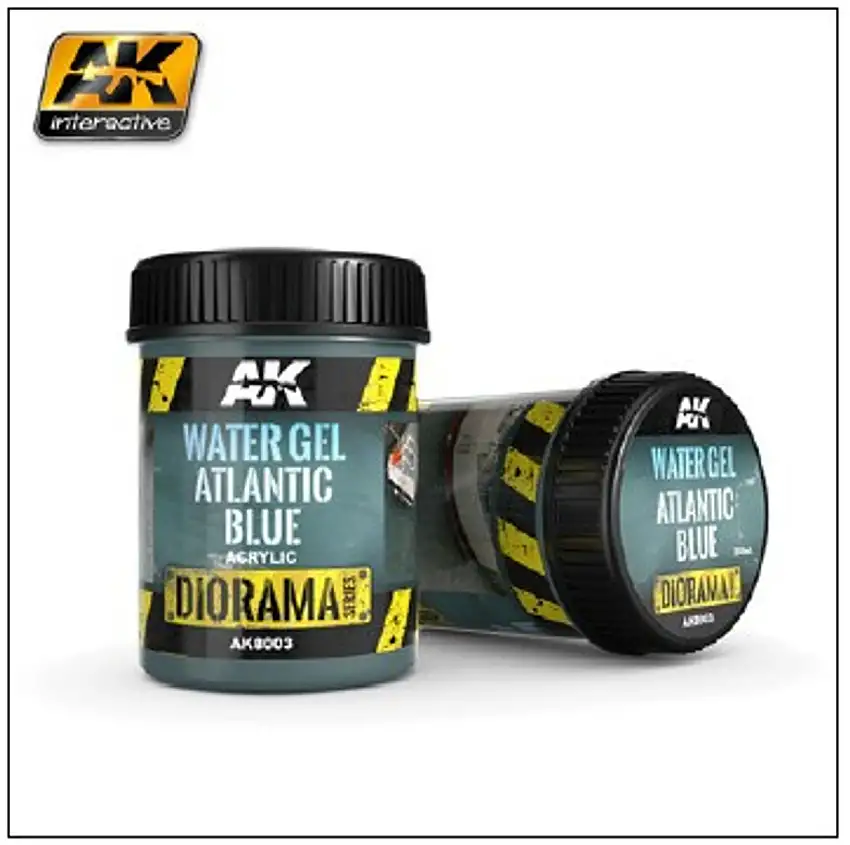 Diorama Series: Water Gel Atlantic Blue Acrylic 250ml Bottle AK Interactive