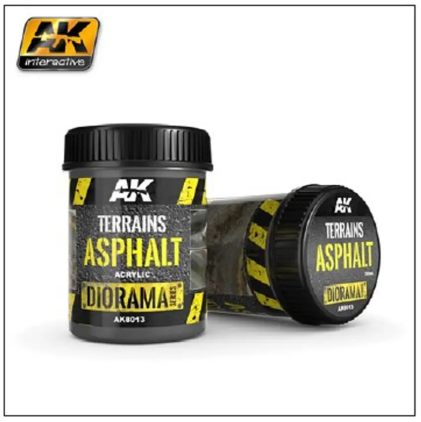 Diorama Series: Terrains Asphalt Texture Acrylic 250ml Bottle AK Interactive
