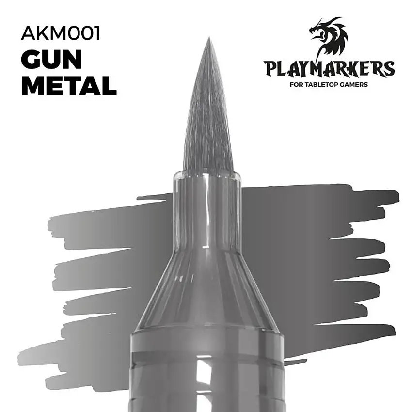 Playmarkers: Gun Metal Acrylic Gamers Paint AK Interactive