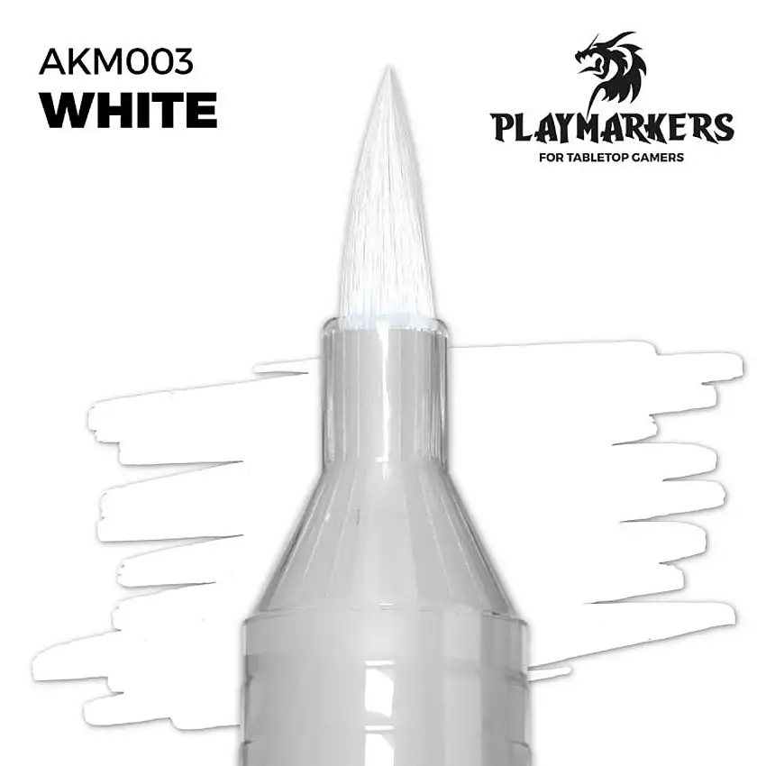 Playmarkers: White Acrylic Gamers Paint AK Interactive