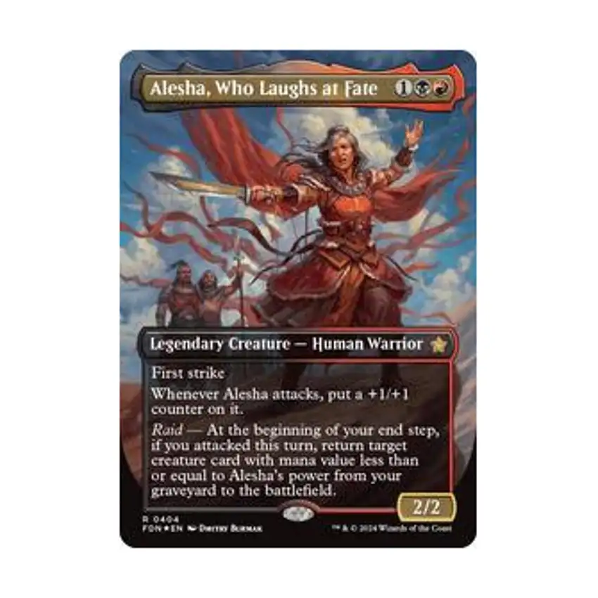 Alesha, Who Laughs at Fate (Borderless) (Mana Foil) (R) (Foil)