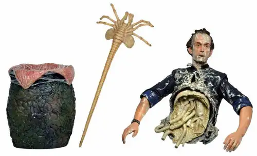 NECA Aliens Series 5 Bisected Bishop with Egg & Facehugger Action Figure
