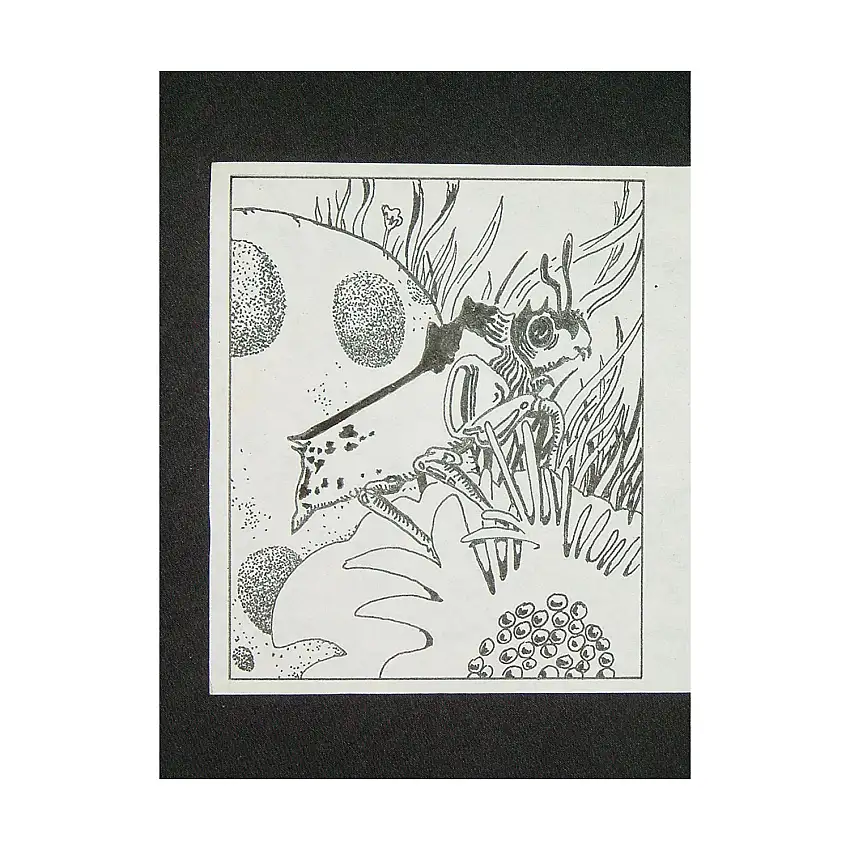 A15 - Ambush Bug - 3.5" x 4" Original Ink