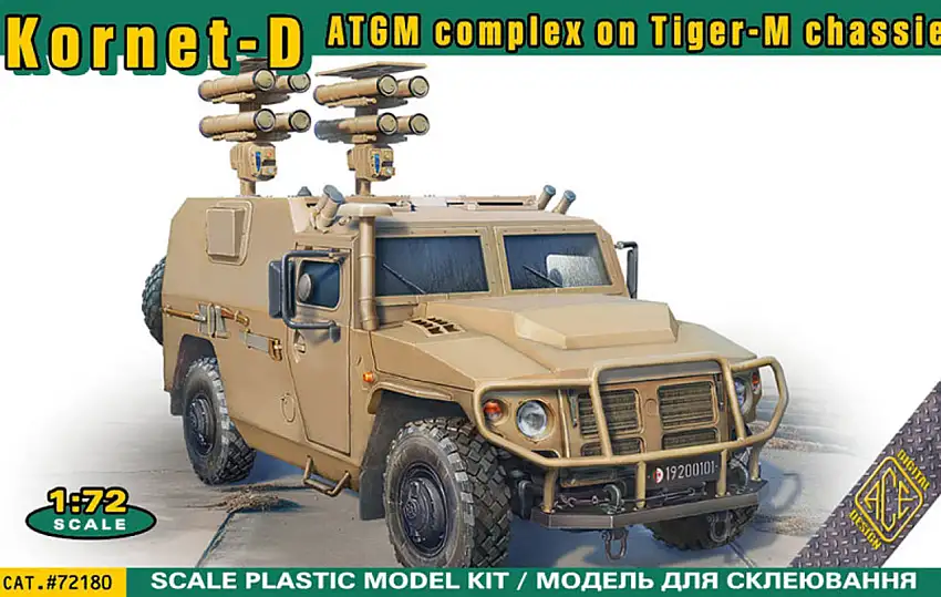 Kornet-D ATGM Complex Vehicle on Tiger-M Chassis 1/72 Ace Models