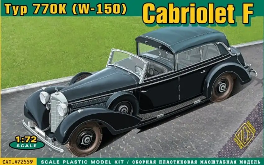 Type 770K (W150) Convertible F Staff Car 1/72 Ace Models