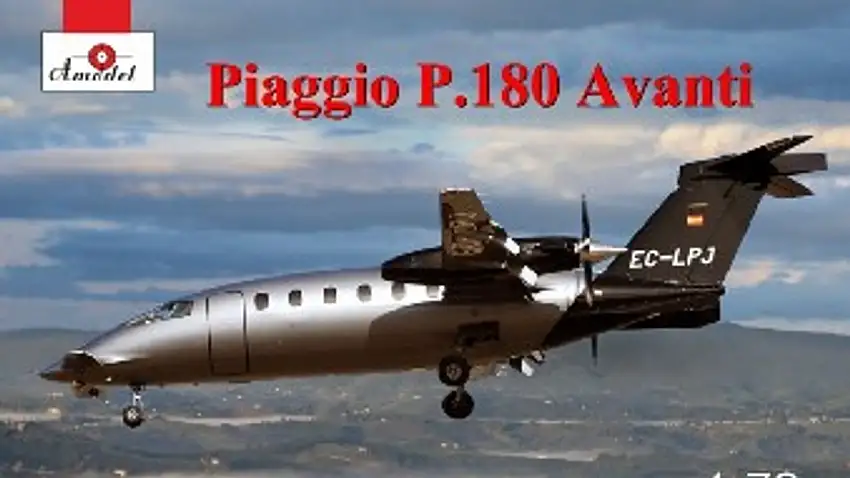 Piaggio P180 Avanti Twin-Turboprop Transport Aircraft 1/72 A-Model