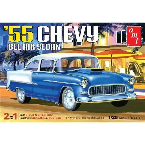 AMT 1955 Chevy Bel Air Sedan 1/25 Scale