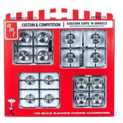 AMT Custom Caps & Wheels Parts Pack 1/25 Scale