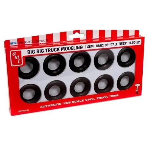 AMT Semi Tractor Tall Tires Parts Pack 1/25 Scale