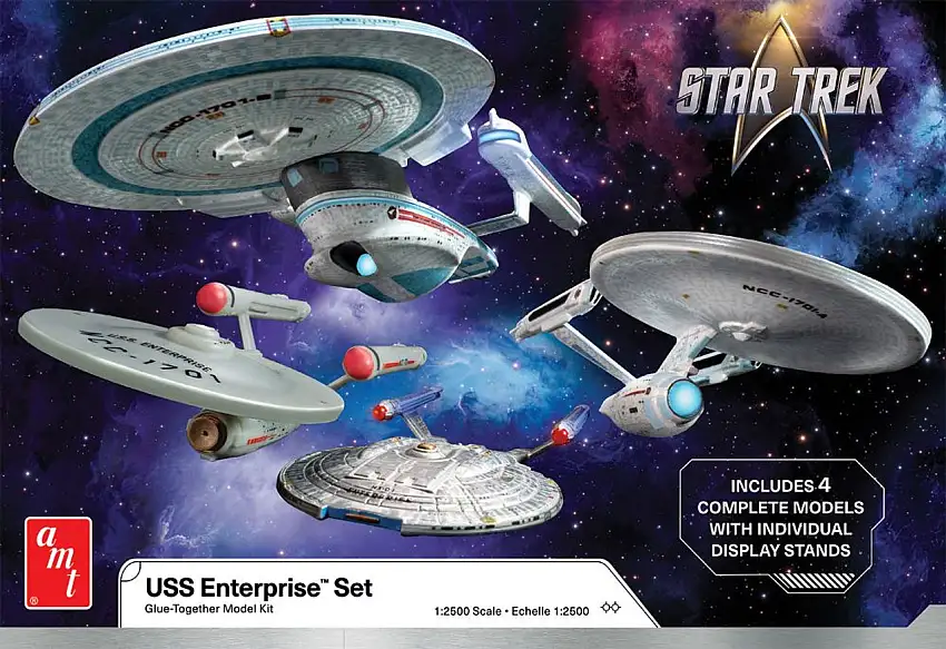 Star Trek USS Enterprise Ship Set (4 Models) 1/2500 AMT Models