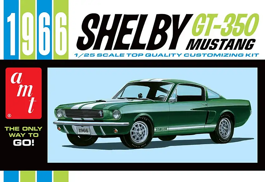 1966 Shelby Mustang GT350 Car 1/25 AMT Models