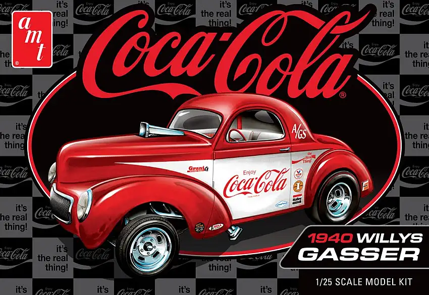 Coca Cola 1940 Willys Gasser Race Car 1/25 AMT Models