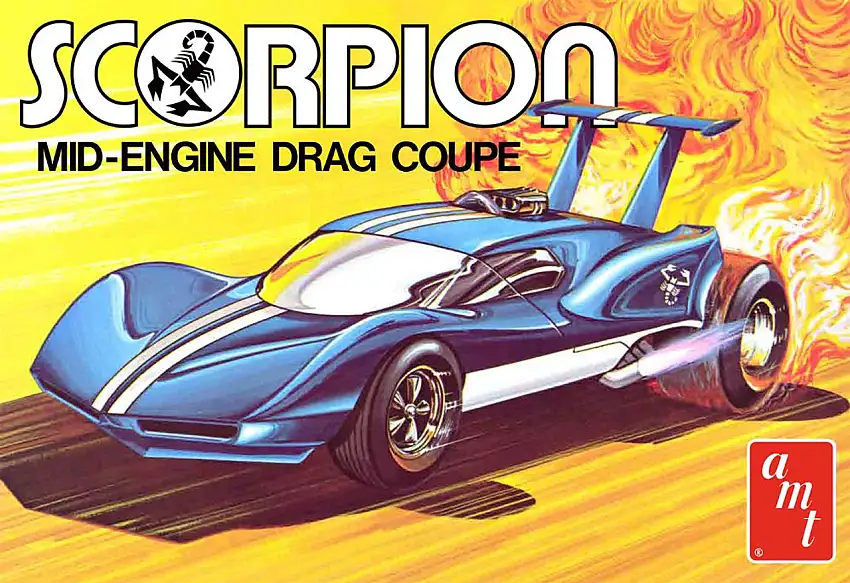 Scorpion Mid-Engine Drag Coupe 1/25 AMT Models