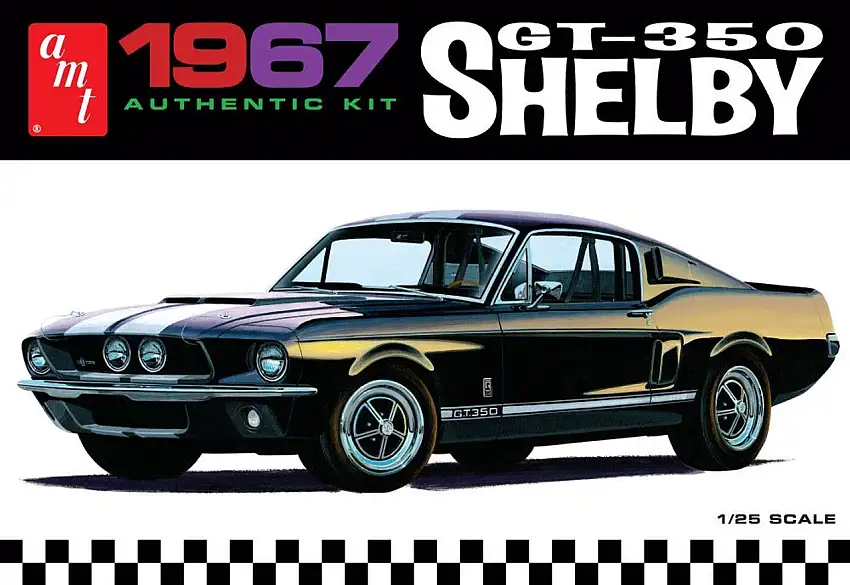 1967 Shelby GT350 Car (White) 1/25 AMT Models