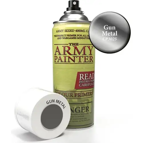 Army Painter Color Primer: Gun Metal (400ml)
