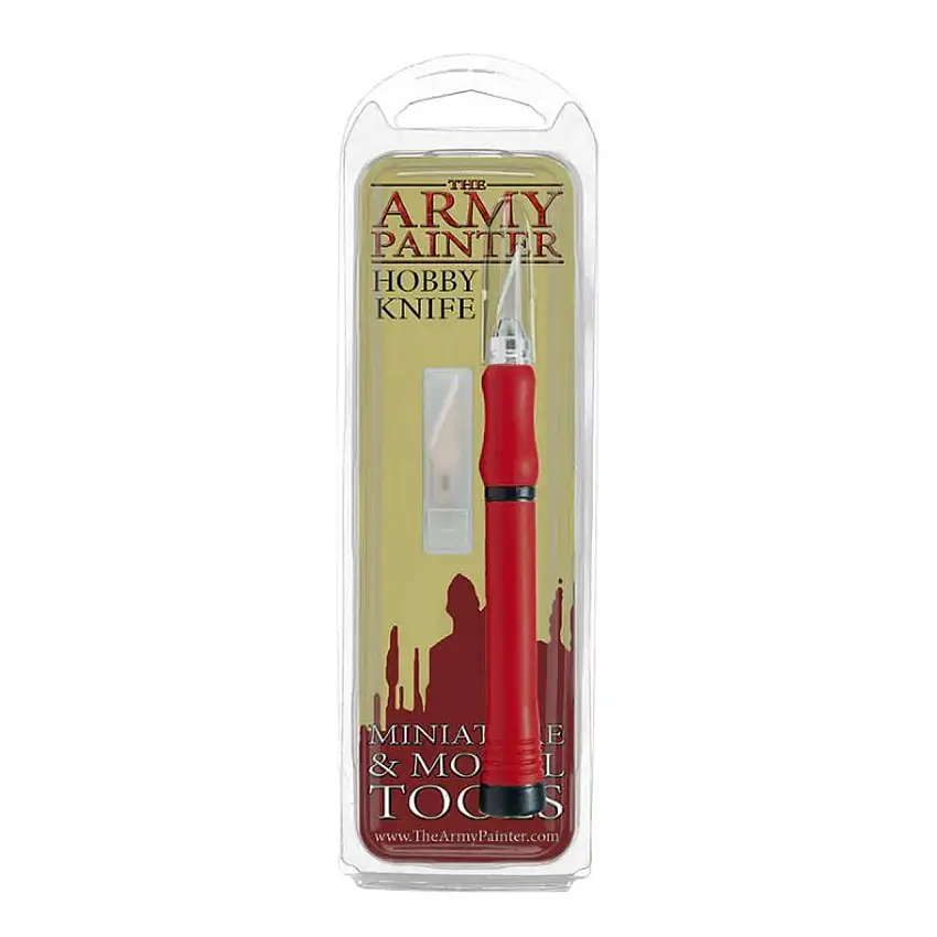 Hobby Knife w/Rubber Grip Handle & 5 Blades The Army Painter