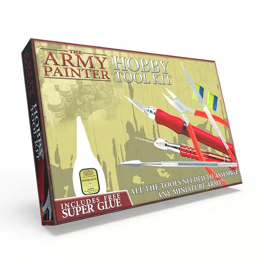 Hobby Tool Kit (5 Tools, Green Stuff, Super Glue) The Army Painter