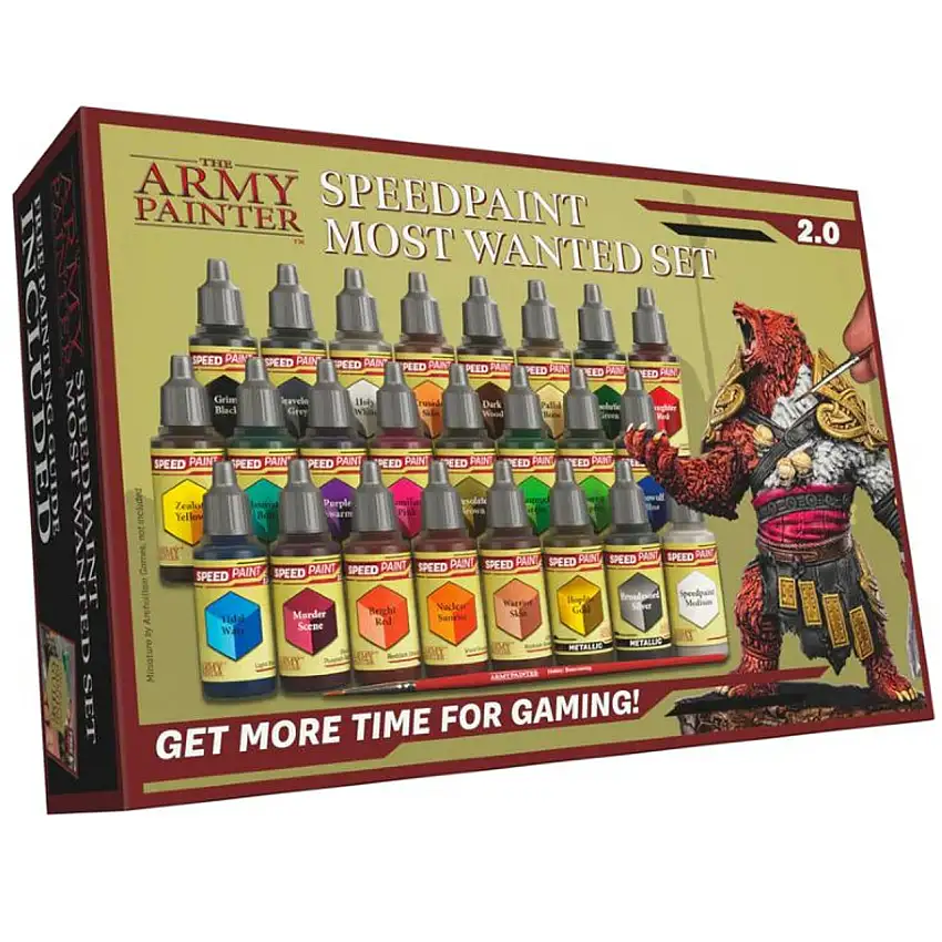 Speedpaint: Most Wanted Acrylic Paint Set 2.0 (24 Colors) 18ml Bottles The Army Painter