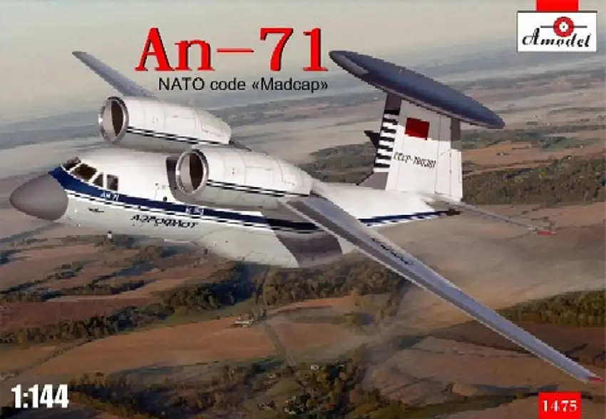 Antonov An-71 'Madcap' Soviet AWACS Aircraft 1/144 A-Model