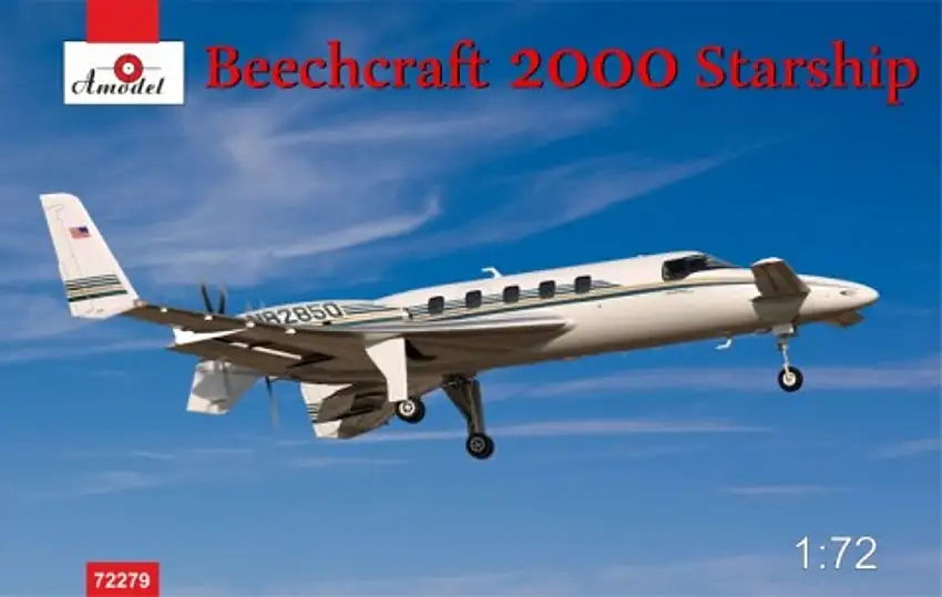 Beechcraft 2000 Starship N82850 Twin-Engine Business Aircraft 1/72 A-Model