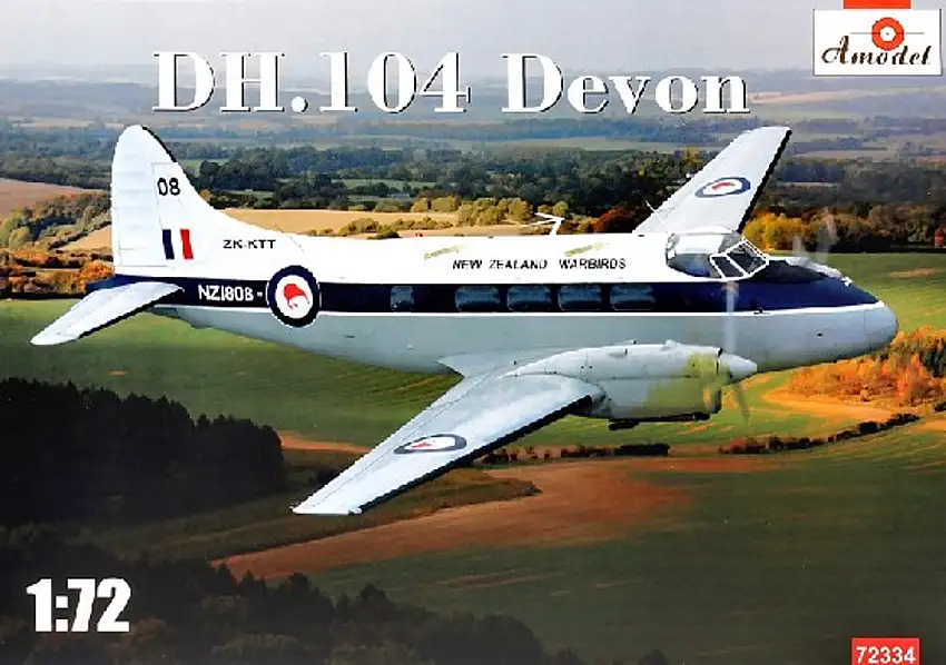 DH104 Devon New Zealand Warbirds Light Transport Aircraft 1/72 A-Model