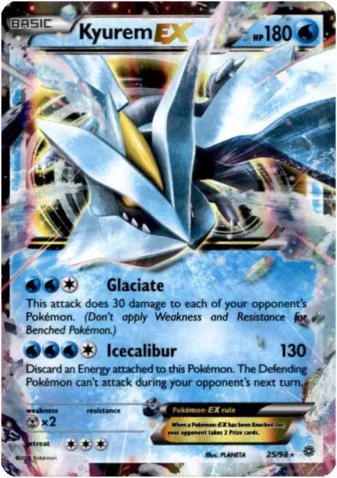 Pokemon Trading Card Game XY Ancient Origins Ultra Rare Kyurem EX #25