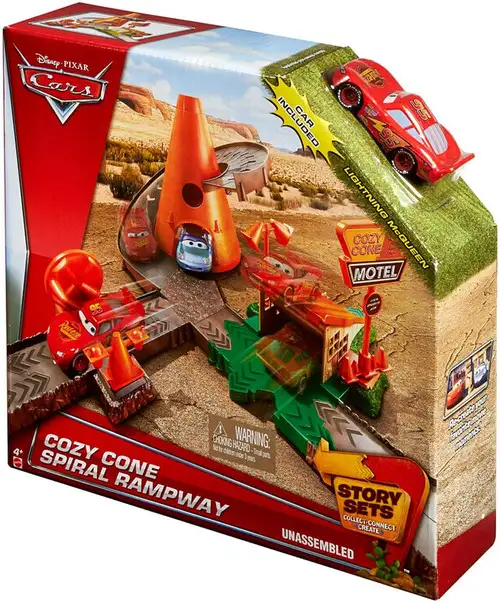 Disney / Pixar Cars Story Sets Cozy Cone Motel Spiral Rampway Playset