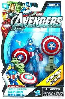 Marvel Avengers Movie Series Shield Launcher Captain America Action Figure