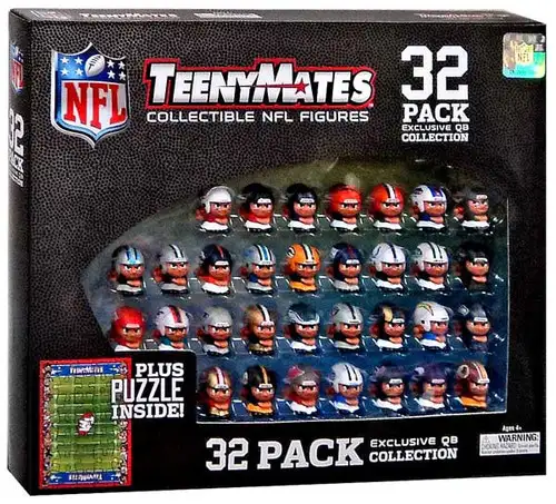 NFL TeenyMates Football Series 1 Quarterbacks Exclusive Boxed 32 Piece Mini Figure Set