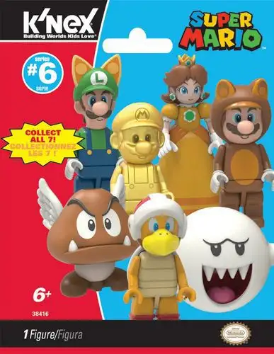 K'NEX Super Mario Series 6 Mystery Pack #38416 [1 RANDOM Figure]