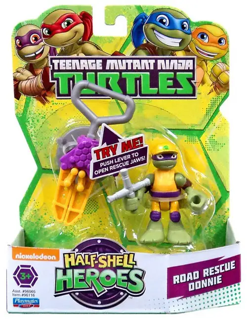 Teenage Mutant Ninja Turtles TMNT Half Shell Heroes Road Rescue Donnie Action Figure