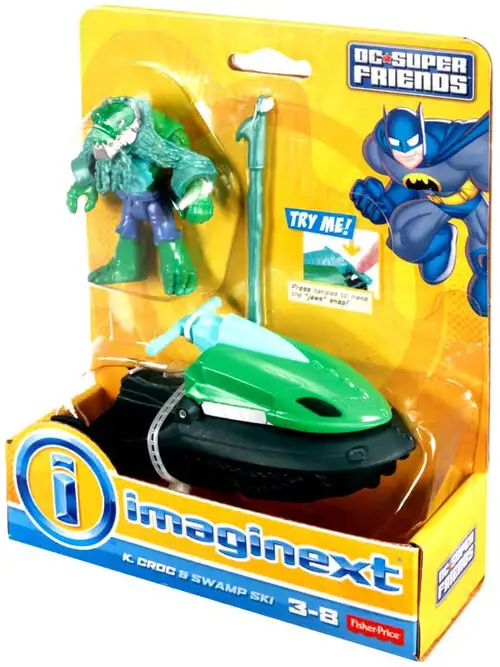 Fisher Price DC Super Friends Imaginext K. Croc & Swamp Ski 3-Inch Figure Set