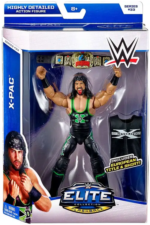 WWE Wrestling Elite Collection Series 33 X-Pac Action Figure [European Title & Shirt]