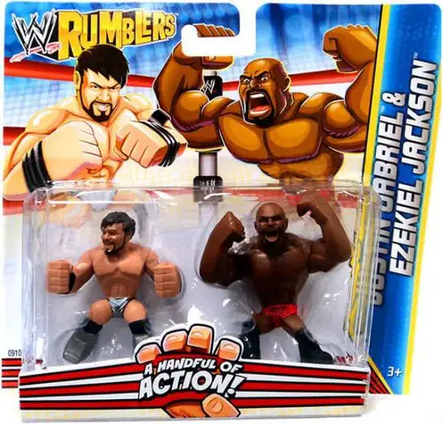 WWE Wrestling Rumblers Series 2 Justin Gabriel & Ezekiel Jackson Mini Figure 2-Pack