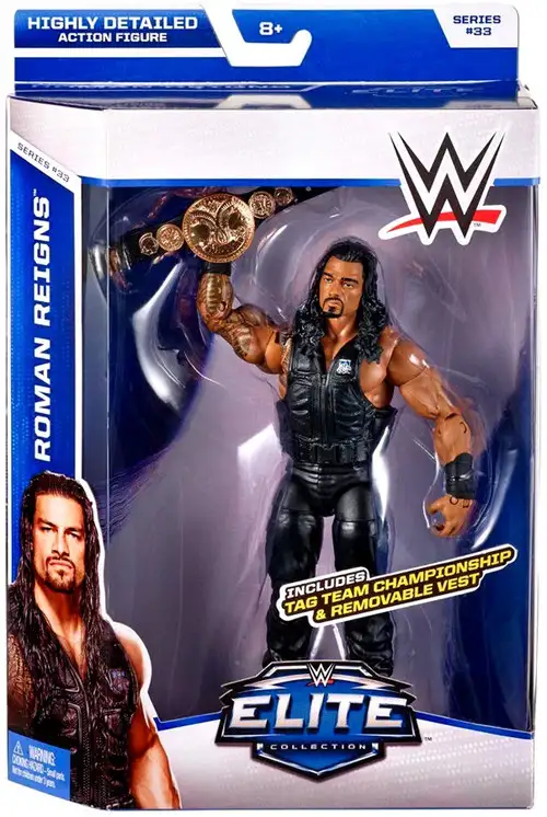 WWE Wrestling Elite Collection Series 33 Roman Reigns Action Figure [Tag Team Championship & Removable Vest]