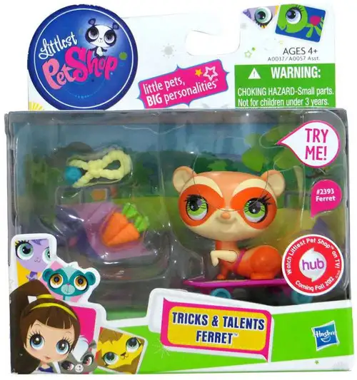 Littlest Pet Shop Tricks & Talents Ferret Figure #2391