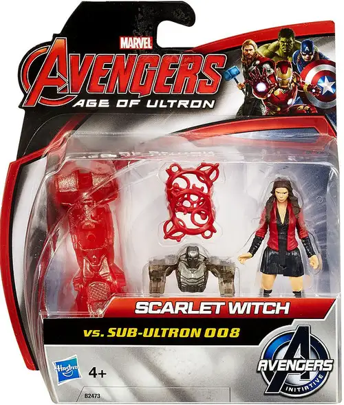 Marvel Avengers Age of Ultron Scarlet Witch vs. Sub Ultron 008 Action Figure 2-Pack