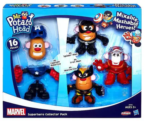 Marvel Playskool Mixable, Mashable Heroes! Super Hero Collector Pack Mr. Potato Head