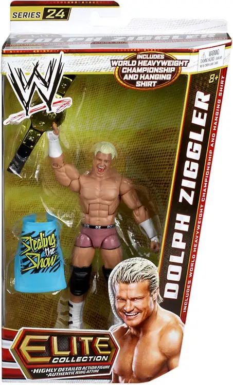 WWE Wrestling Elite Collection Series 24 Dolph Ziggler Action Figure [World Heavyweight Championship & Hanging Shirt]