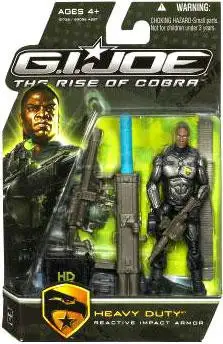 GI Joe The Rise of Cobra Heavy Duty Action Figure [Reactive Impact Armor]