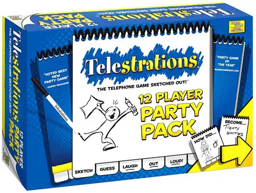 Telestrations Board Game [12 Player Party Pack]