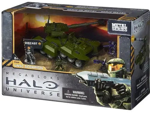 Mega Bloks Halo Metal Series UNSC Scorpion Set #97039